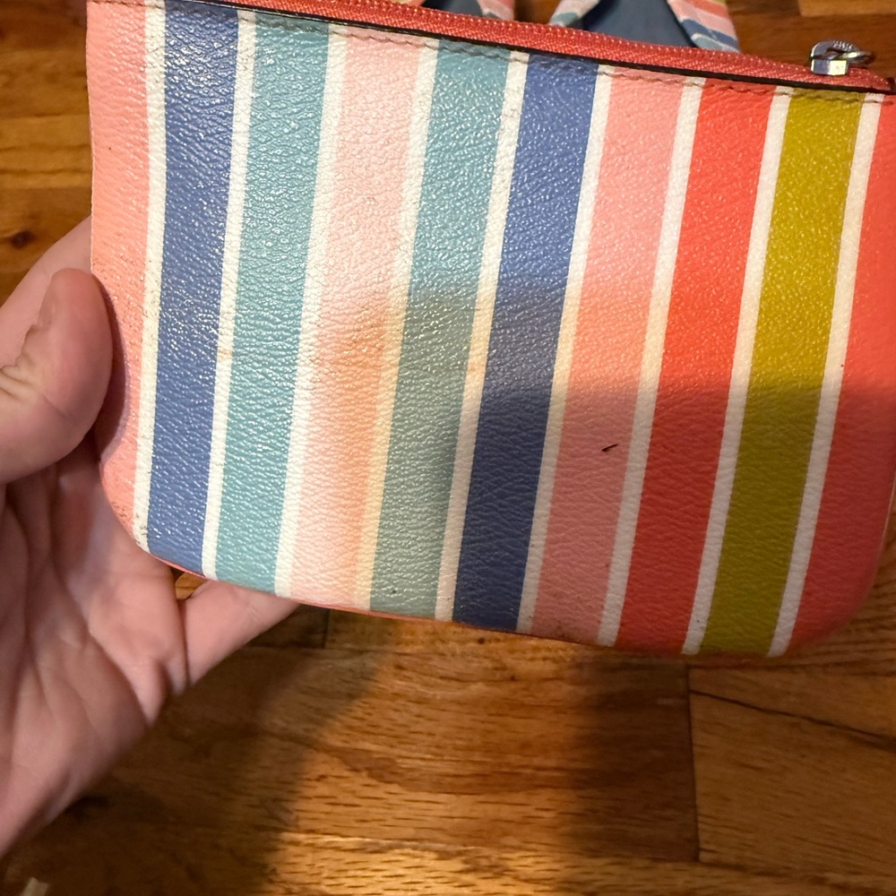Coach Colorful Striped Espadrilles and Wristlet Set - Picture 4 of 6